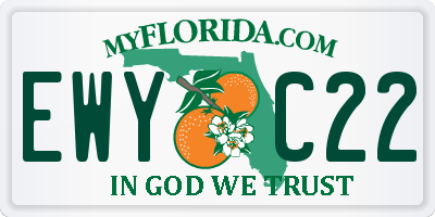 FL license plate EWYC22