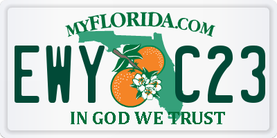 FL license plate EWYC23