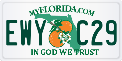 FL license plate EWYC29