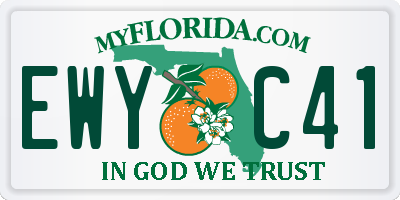 FL license plate EWYC41