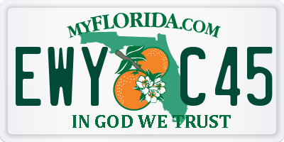 FL license plate EWYC45