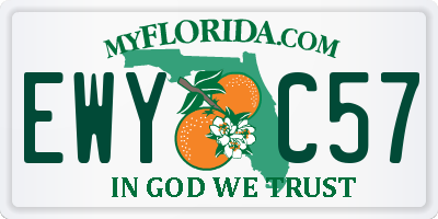 FL license plate EWYC57