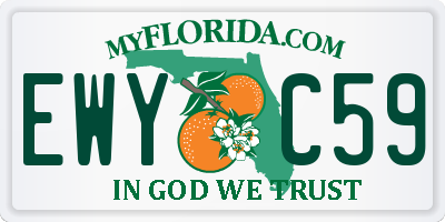 FL license plate EWYC59