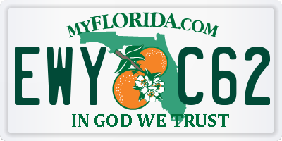 FL license plate EWYC62