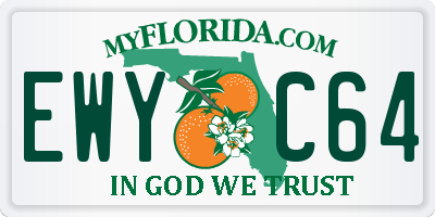 FL license plate EWYC64