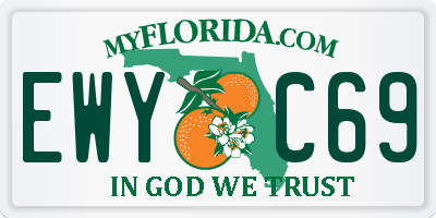 FL license plate EWYC69