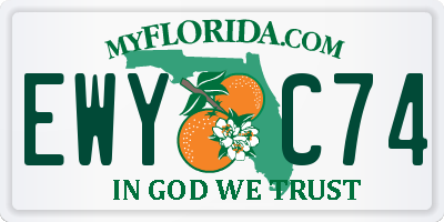 FL license plate EWYC74