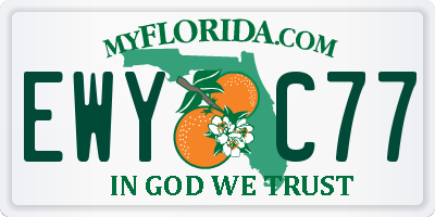 FL license plate EWYC77