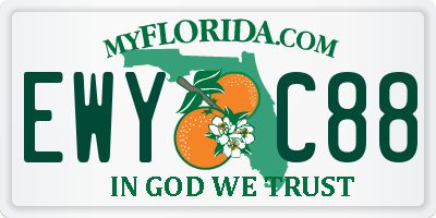 FL license plate EWYC88