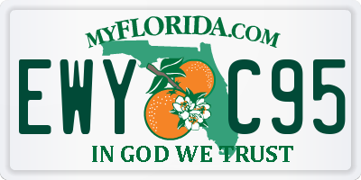 FL license plate EWYC95