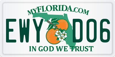 FL license plate EWYD06