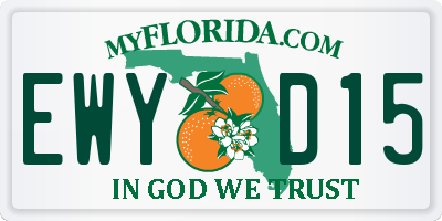 FL license plate EWYD15
