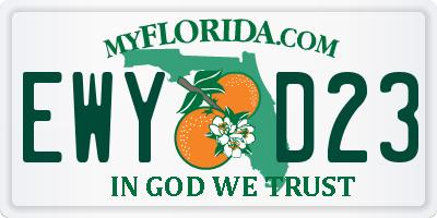 FL license plate EWYD23