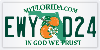 FL license plate EWYD24