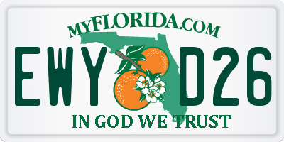 FL license plate EWYD26
