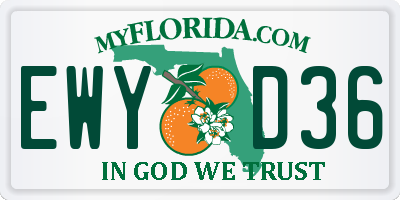 FL license plate EWYD36