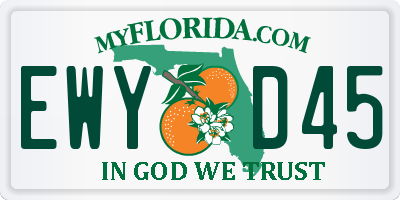 FL license plate EWYD45