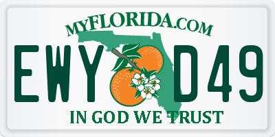 FL license plate EWYD49