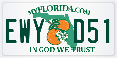 FL license plate EWYD51