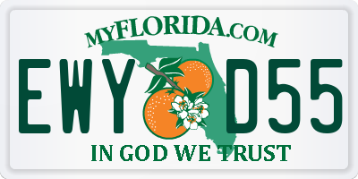 FL license plate EWYD55
