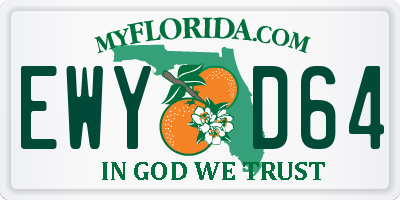 FL license plate EWYD64