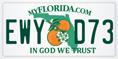 FL license plate EWYD73
