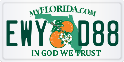 FL license plate EWYD88