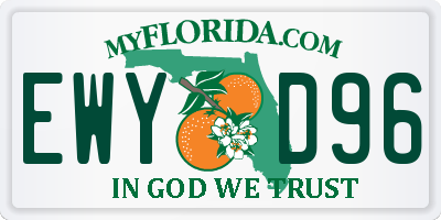 FL license plate EWYD96