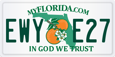 FL license plate EWYE27