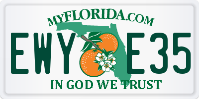 FL license plate EWYE35