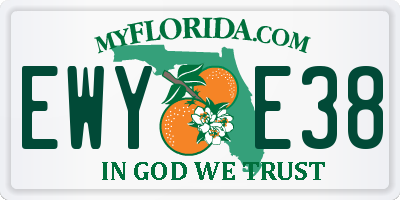 FL license plate EWYE38