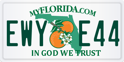 FL license plate EWYE44