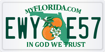 FL license plate EWYE57