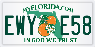 FL license plate EWYE58