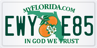 FL license plate EWYE85