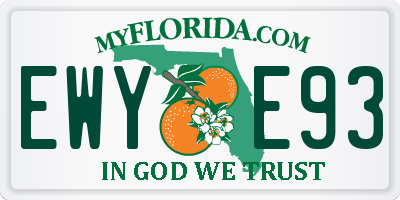 FL license plate EWYE93