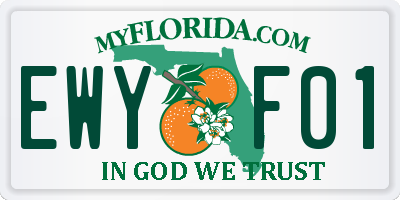FL license plate EWYF01