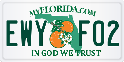 FL license plate EWYF02