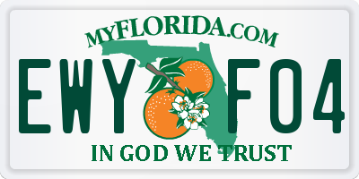 FL license plate EWYF04