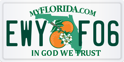 FL license plate EWYF06