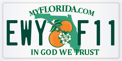 FL license plate EWYF11