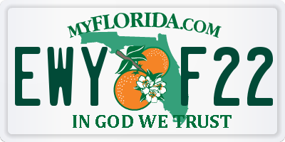 FL license plate EWYF22