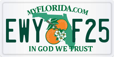 FL license plate EWYF25