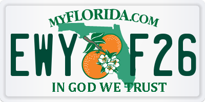 FL license plate EWYF26