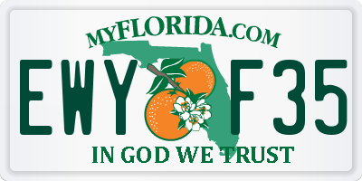 FL license plate EWYF35