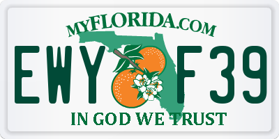 FL license plate EWYF39