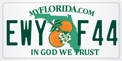 FL license plate EWYF44