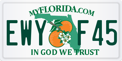 FL license plate EWYF45