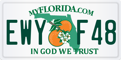 FL license plate EWYF48