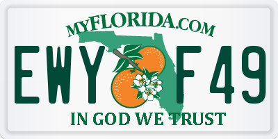 FL license plate EWYF49